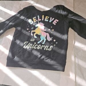 Magical Unicorn Kids Sweatshirt - Black